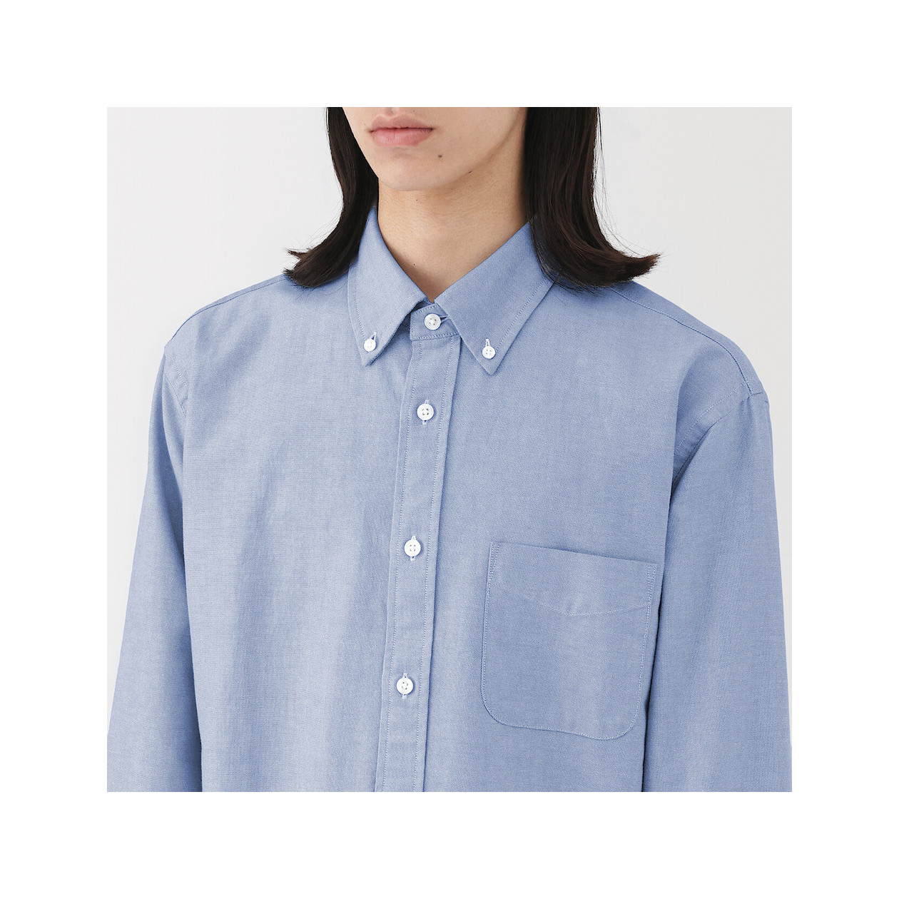 Koszula z bawełny oxford szarobrązowa