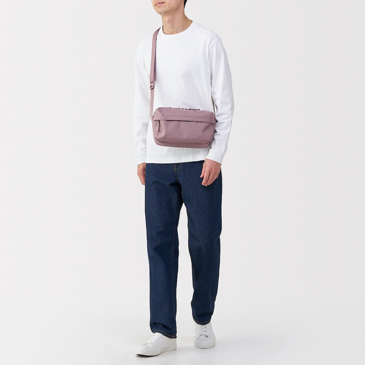 Torebka listonoszka lawendowa