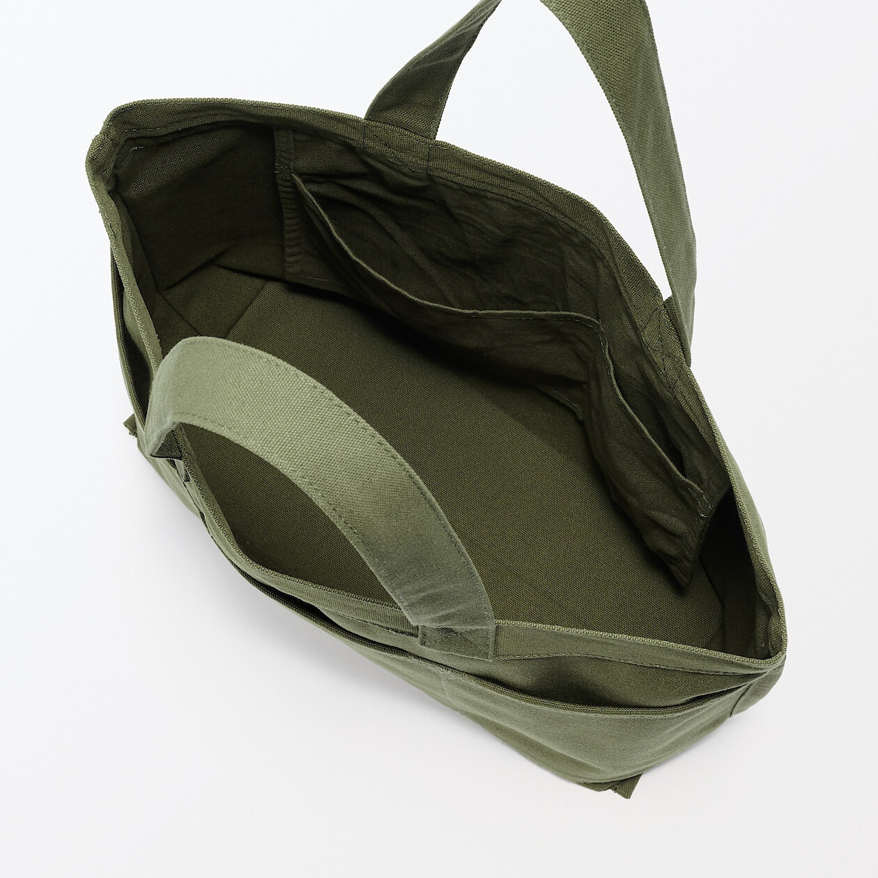 Torba tote bawełniana szeroka khaki