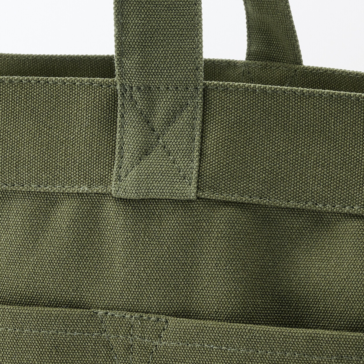 Torba tote bawełniana szeroka khaki