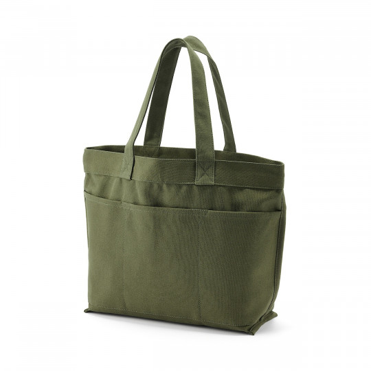 Torba tote bawełniana szeroka khaki