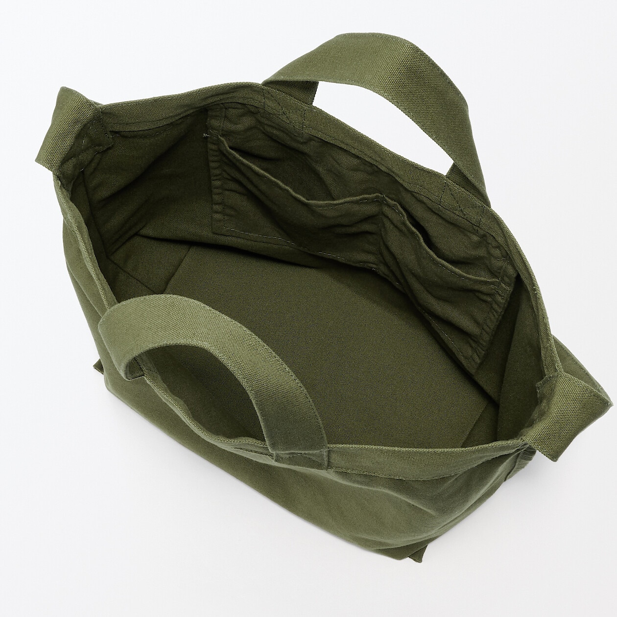 Torba tote bawełniana z podwójnymi uszami khaki