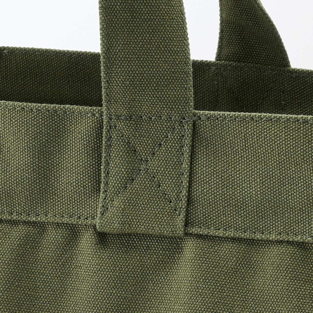 Torba tote bawełniana z podwójnymi uszami khaki