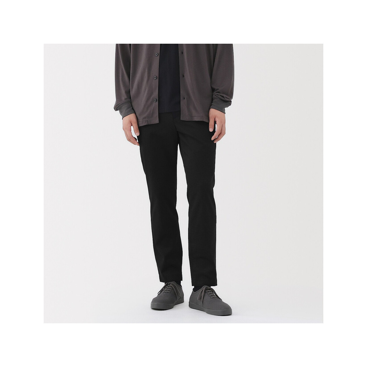 Spodnie chino slim czarne