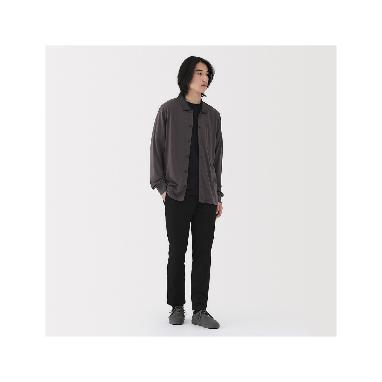 Spodnie chino slim czarne