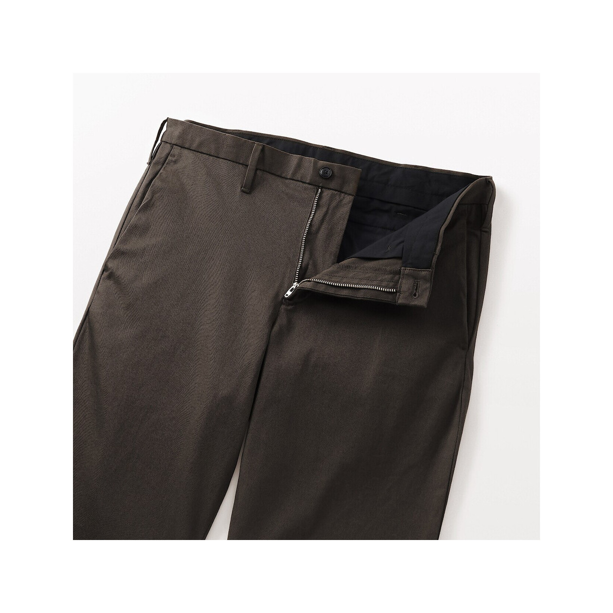 Spodnie chino slim brązowe