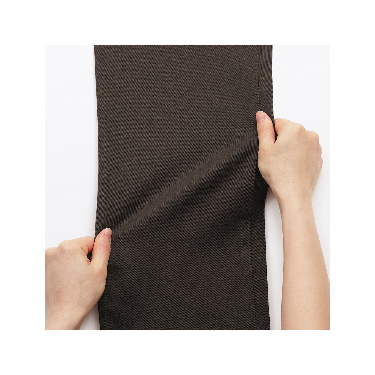 Spodnie chino slim brązowe