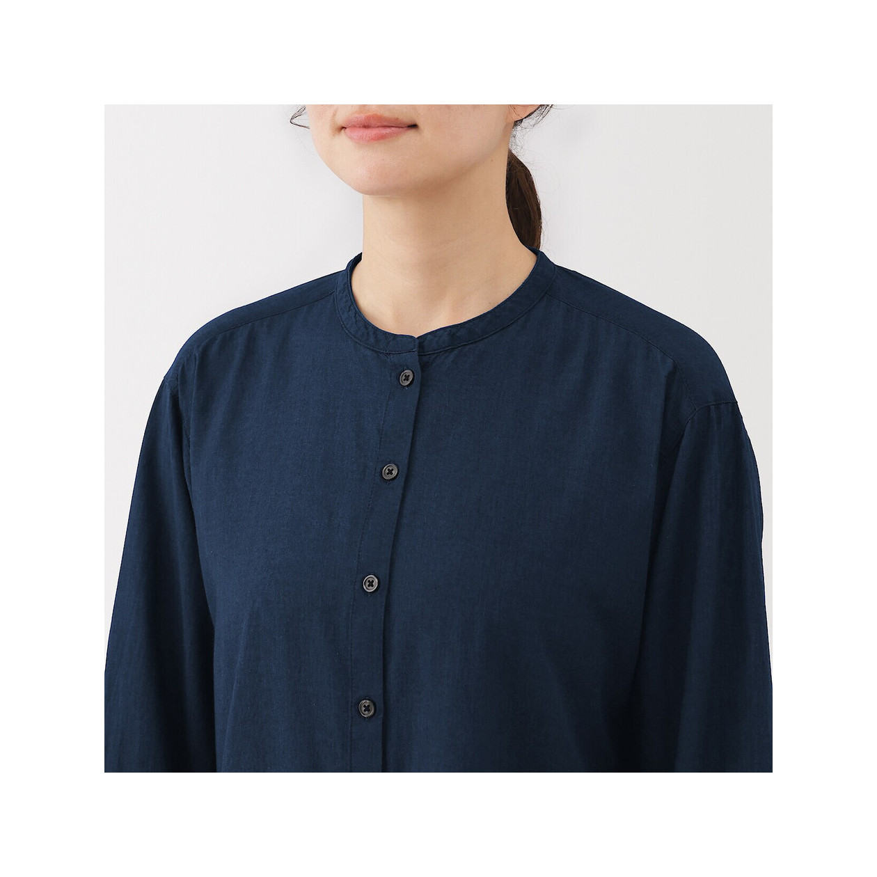 Sukienka z batystu bawełnianego granatowa