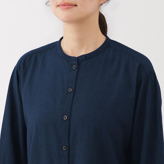 Sukienka z batystu bawełnianego granatowa