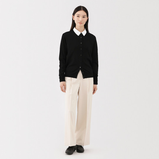 Kardigan cienki wełniany czarny