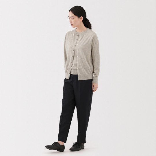 Kardigan cienki wełniany beżowy