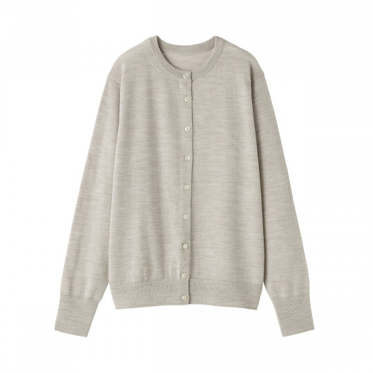 Kardigan cienki wełniany beżowy