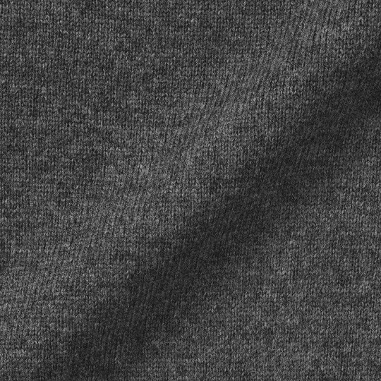 Sweter wełniany z dekoltem C grafitowy