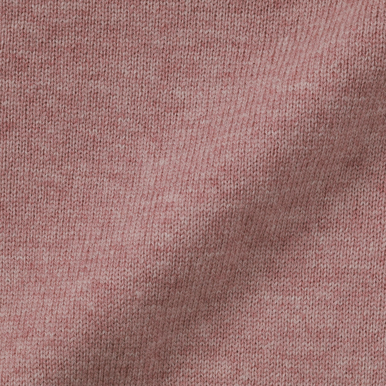 Sweter wełniany z dekoltem C różowy