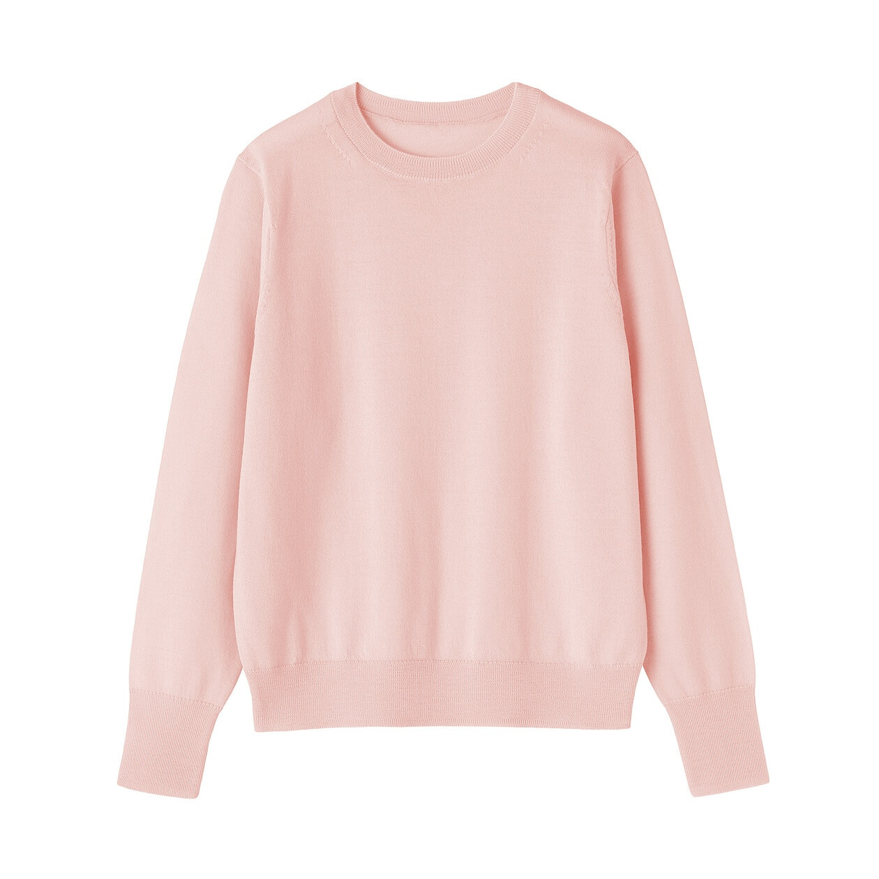 Sweter wełniany cienki różowy