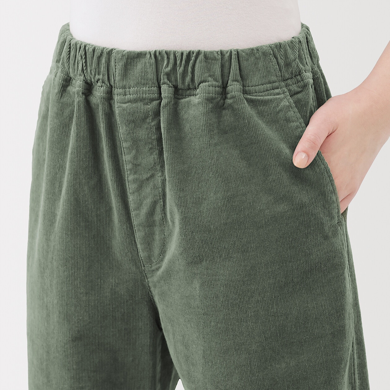 Spodnie sztruksowe easy fit szerokie różowe