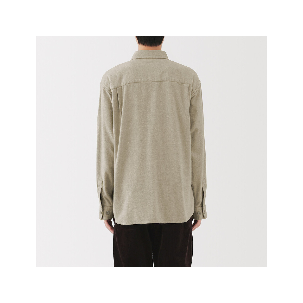 Kurtka koszulowa z czesanej flaneli szara