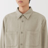 Kurtka koszulowa z czesanej flaneli szara