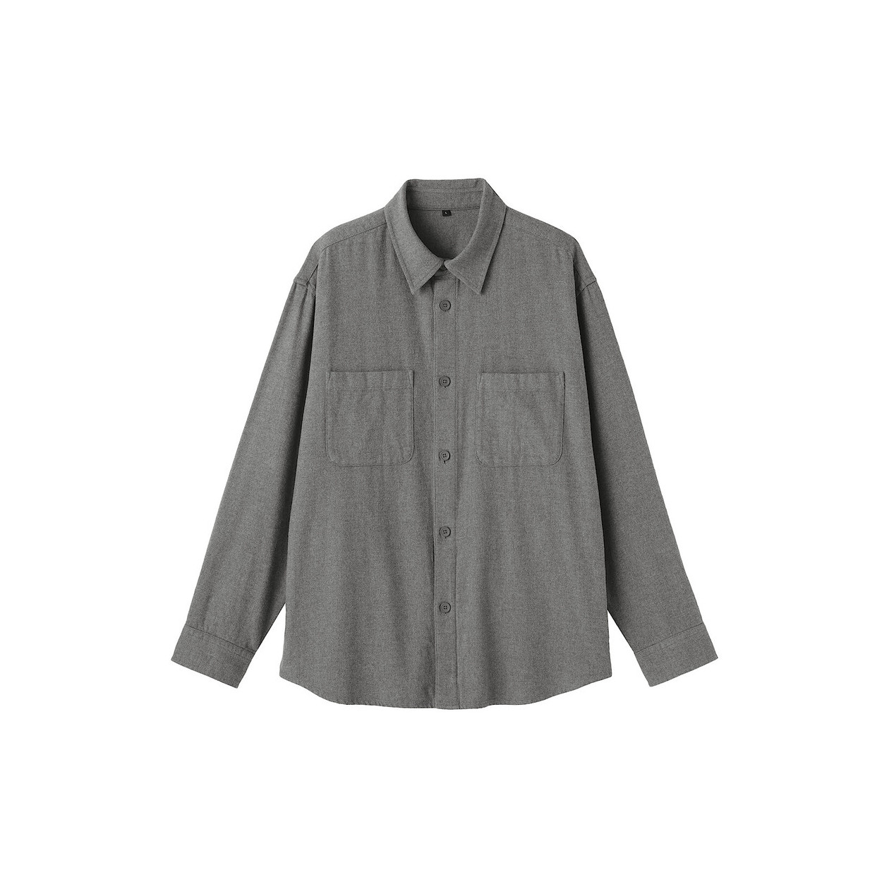 Kurtka koszulowa z czesanej flaneli szara