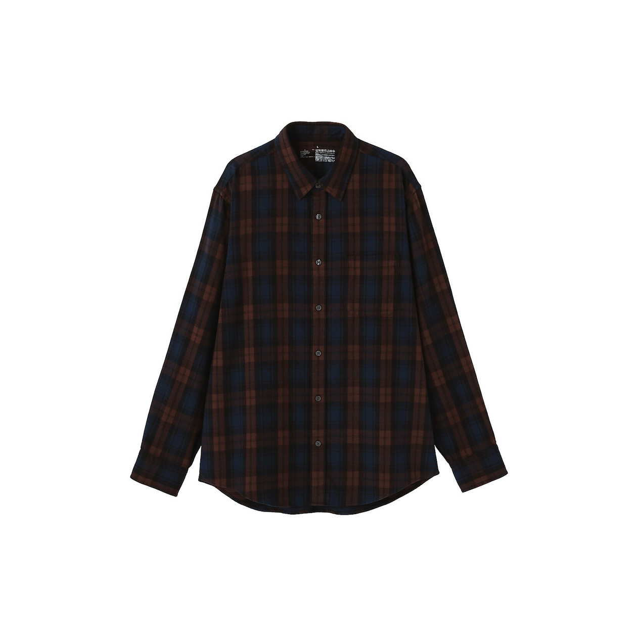 Koszula flanelowa w kratę brązowa