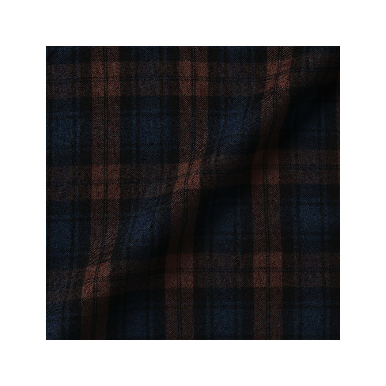 Koszula flanelowa w kratę brązowa