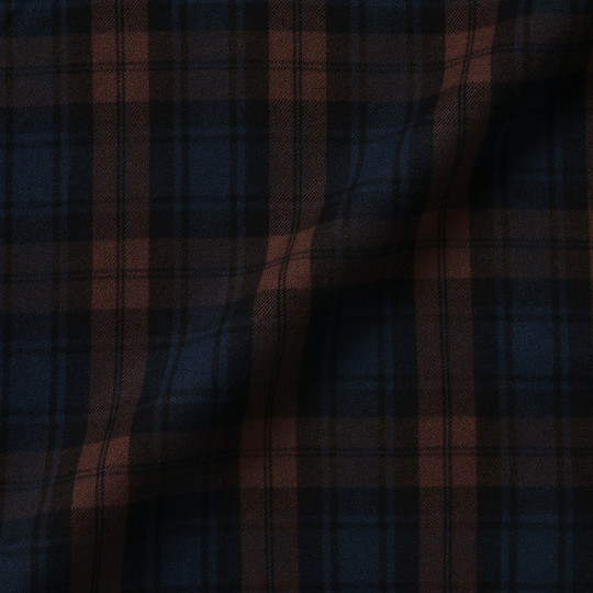 Koszula flanelowa w kratę brązowa