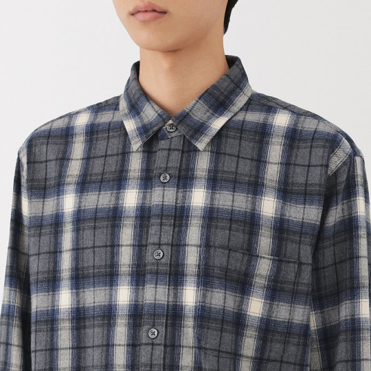 Koszula flanelowa granatowa