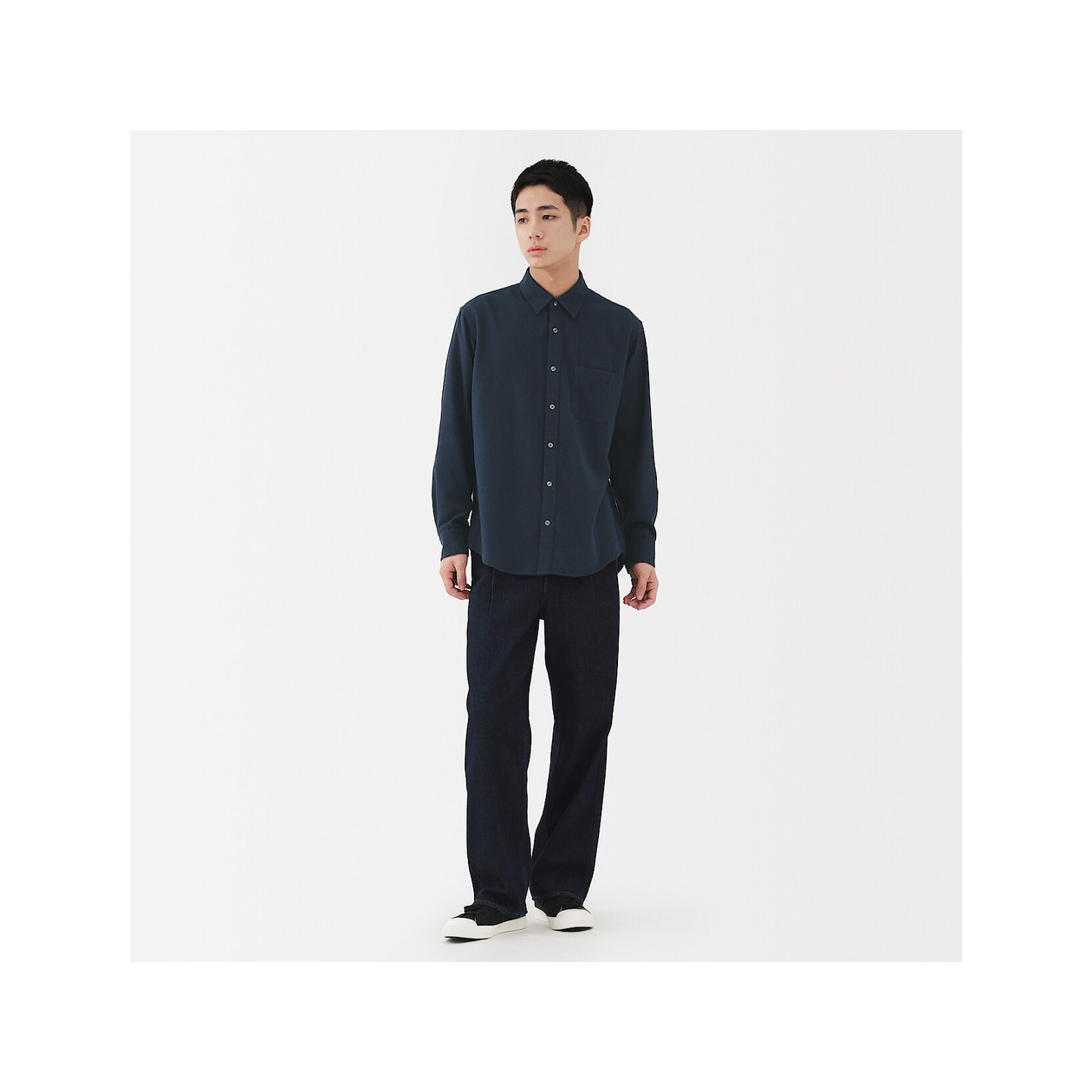 Koszula flanelowa granatowa