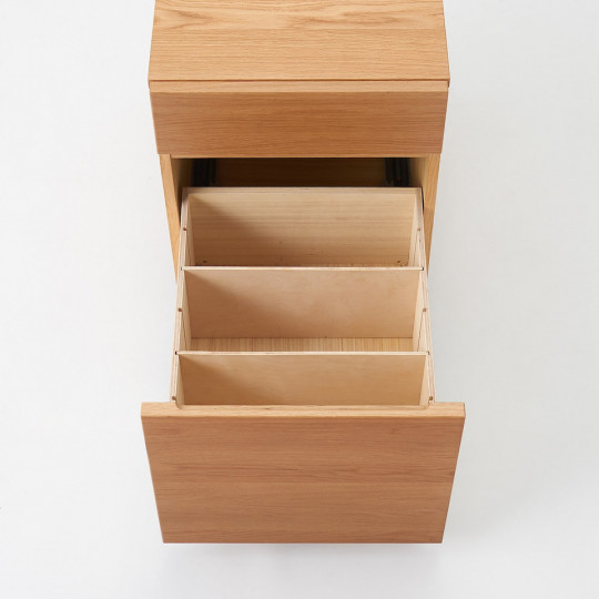 Szafka pod biurko dąb - 2 szuflady