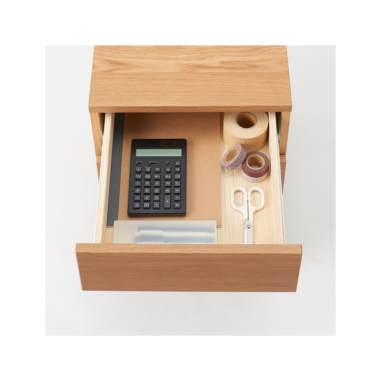 Szafka pod biurko dąb - 2 szuflady