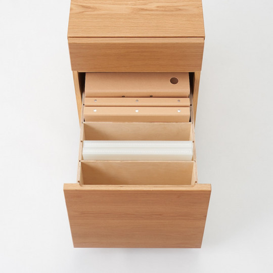 Szafka pod biurko dąb - 2 szuflady