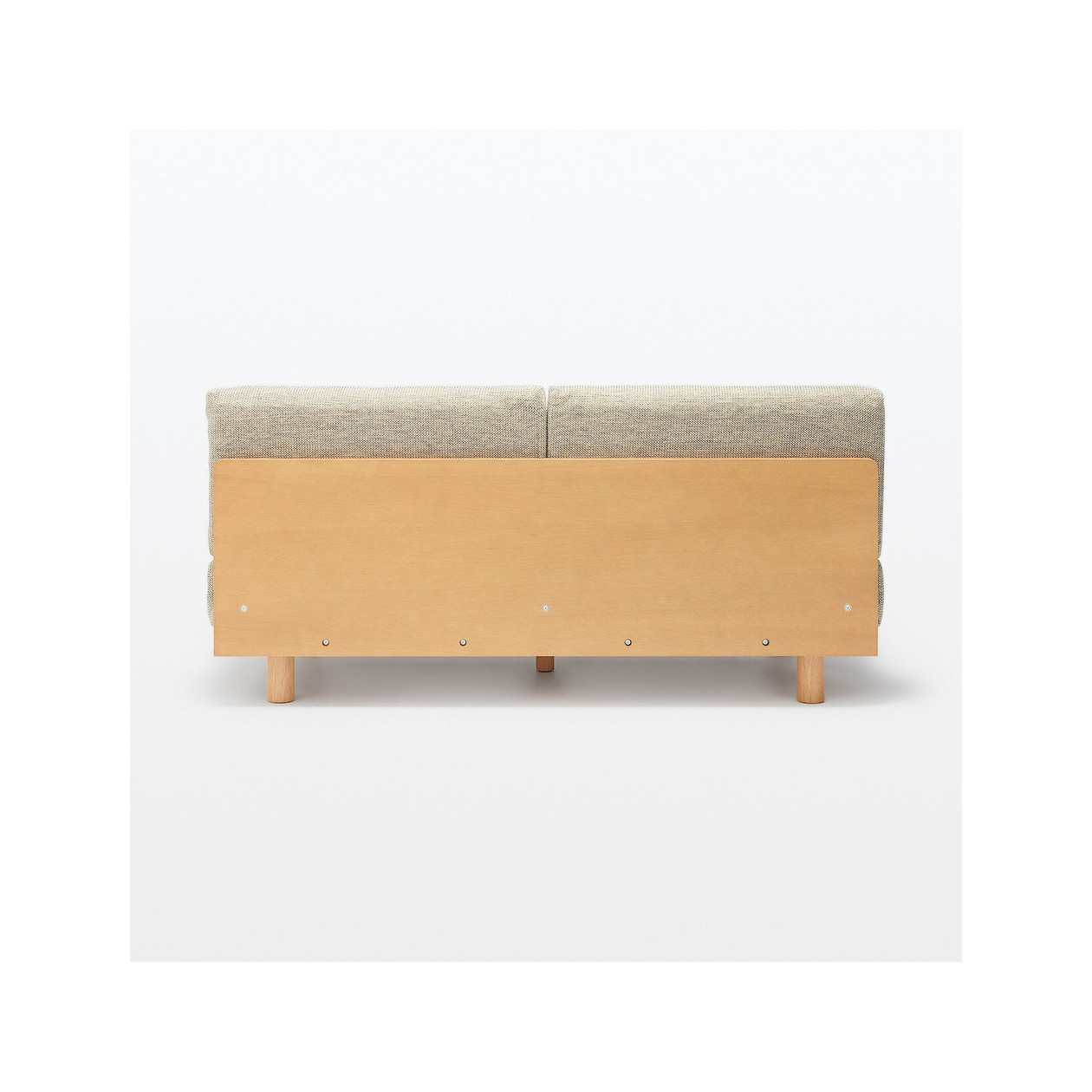 Sofa 2-osobowa z oparciem beżowa