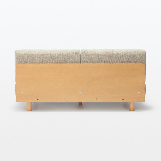 Sofa 2-osobowa z oparciem beżowa