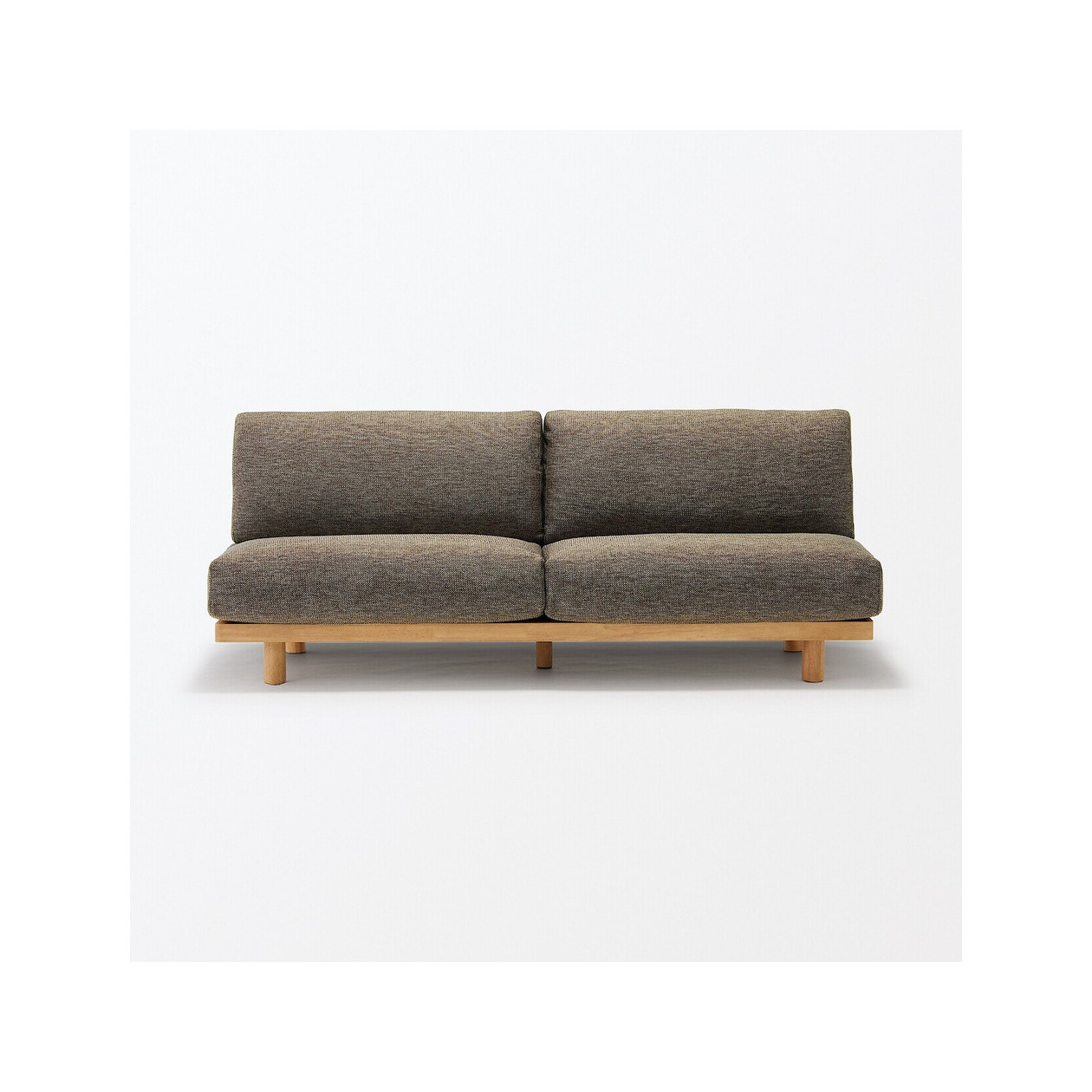 Sofa 3-osobowa z oparciem brązowa