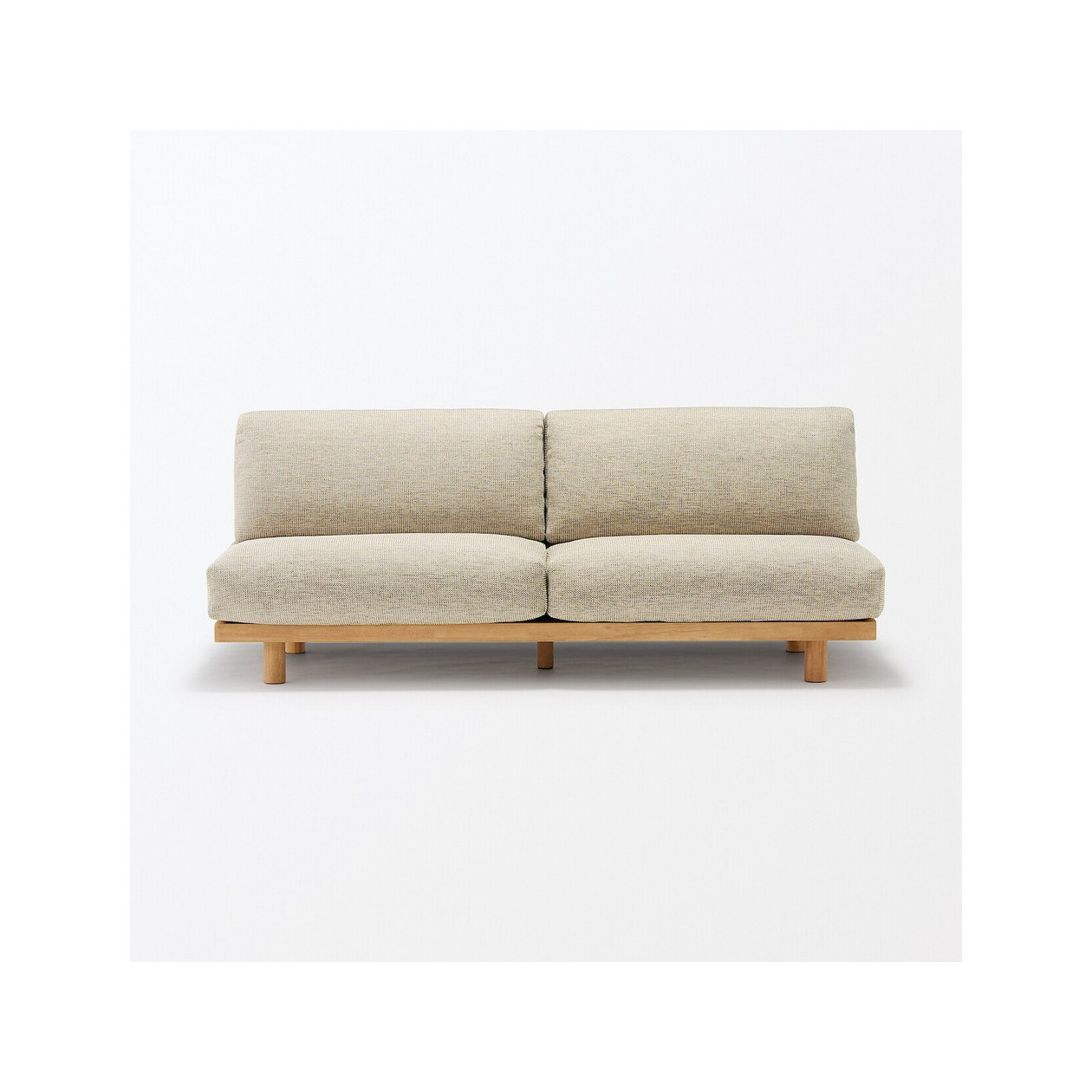 Sofa 3-osobowa z oparciem beżowa