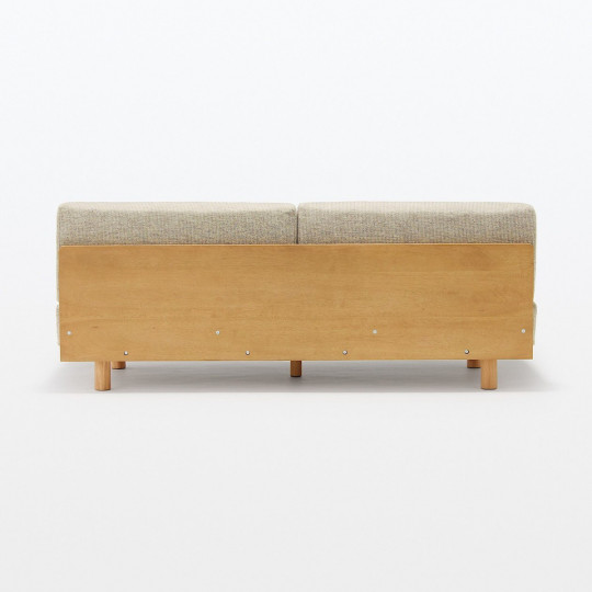 Sofa 3-osobowa z oparciem beżowa