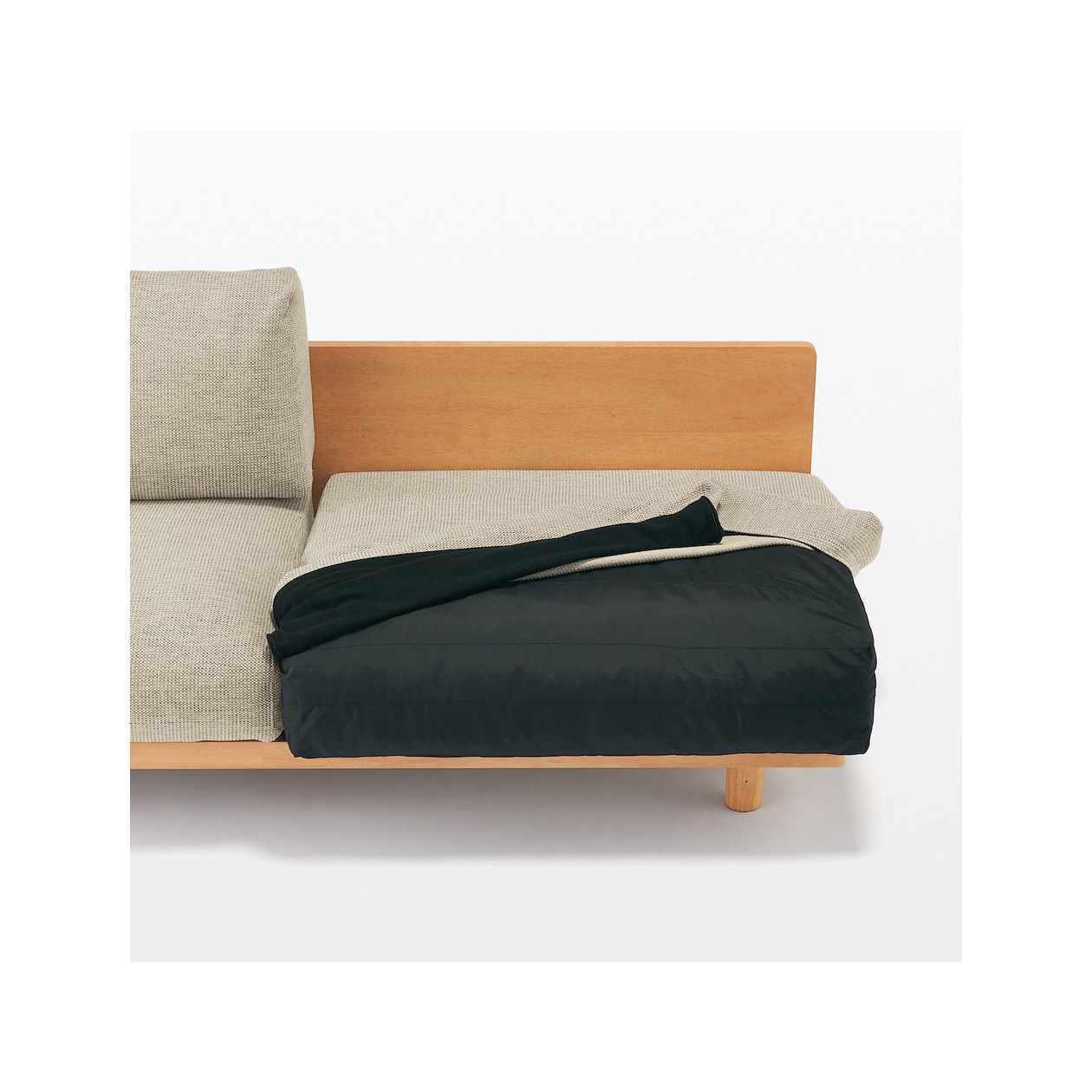 Sofa 3-osobowa z oparciem beżowa