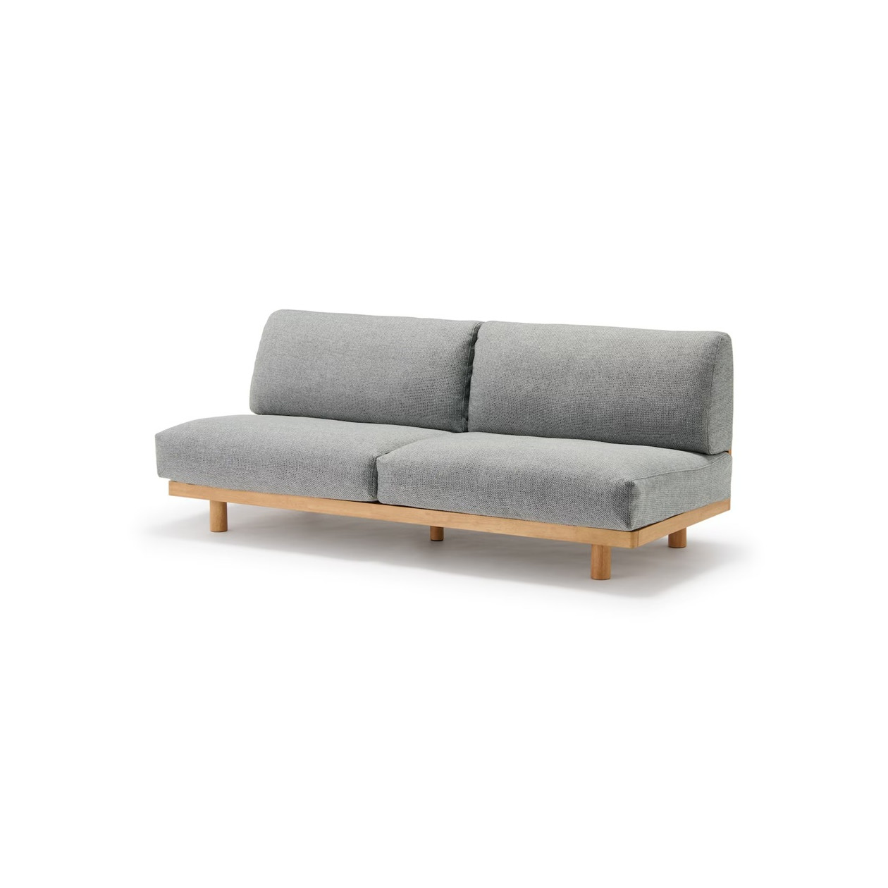 Sofa 3-osobowa z oparciem szara