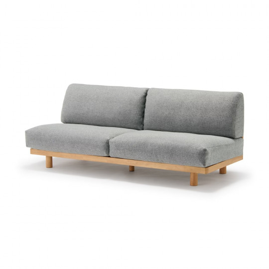 Sofa 3-osobowa z oparciem szara
