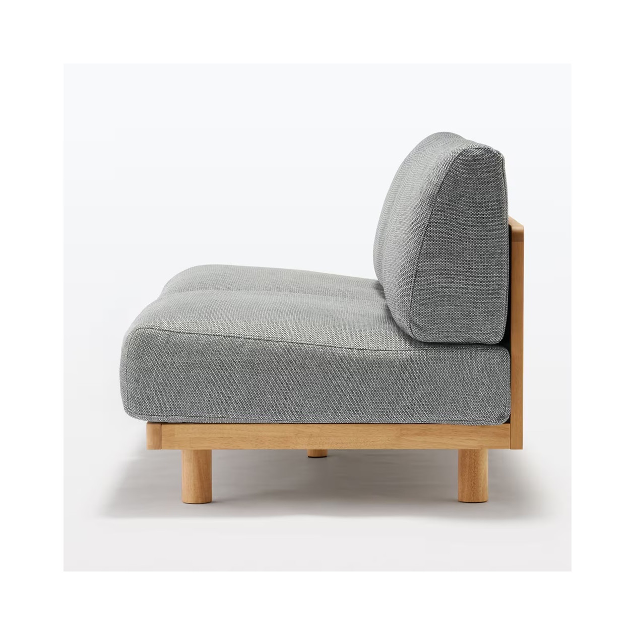 Sofa 3-osobowa z oparciem szara