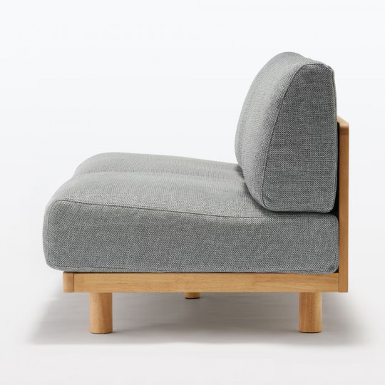 Sofa 3-osobowa z oparciem szara