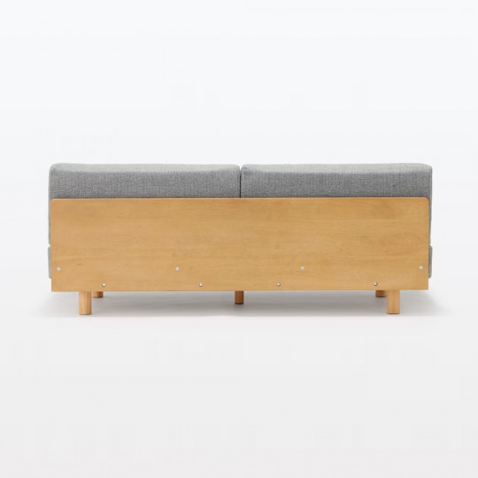 Sofa 3-osobowa z oparciem szara