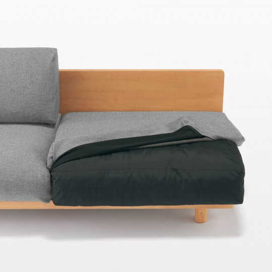 Sofa 3-osobowa z oparciem szara