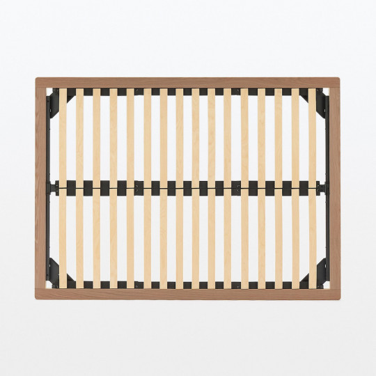 Łóżko systemowe podwójne king 182 x 202 cm orzech