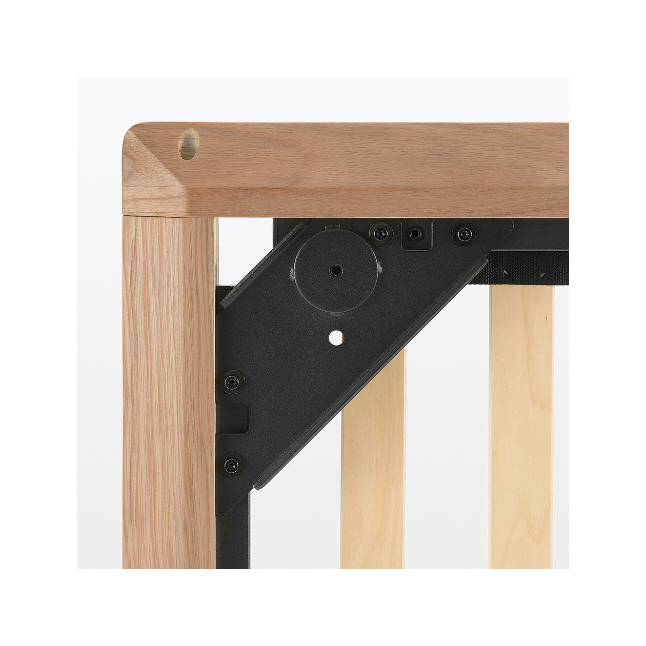 Łóżko systemowe podwójne king 182 x 202 cm orzech