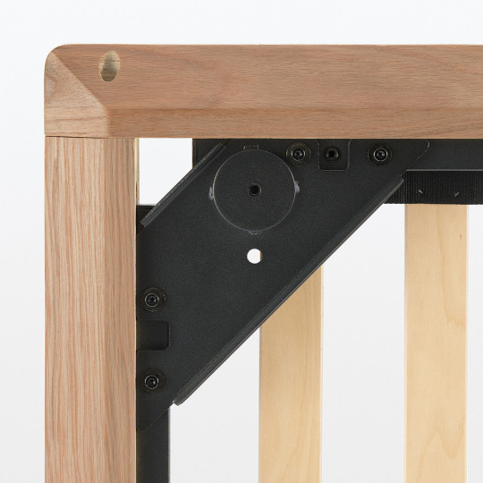 Łóżko systemowe podwójne king 182 x 202 cm orzech