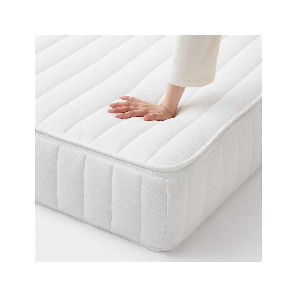 Materac sprężynowy strefowy podwójny king 182 x 196 cm