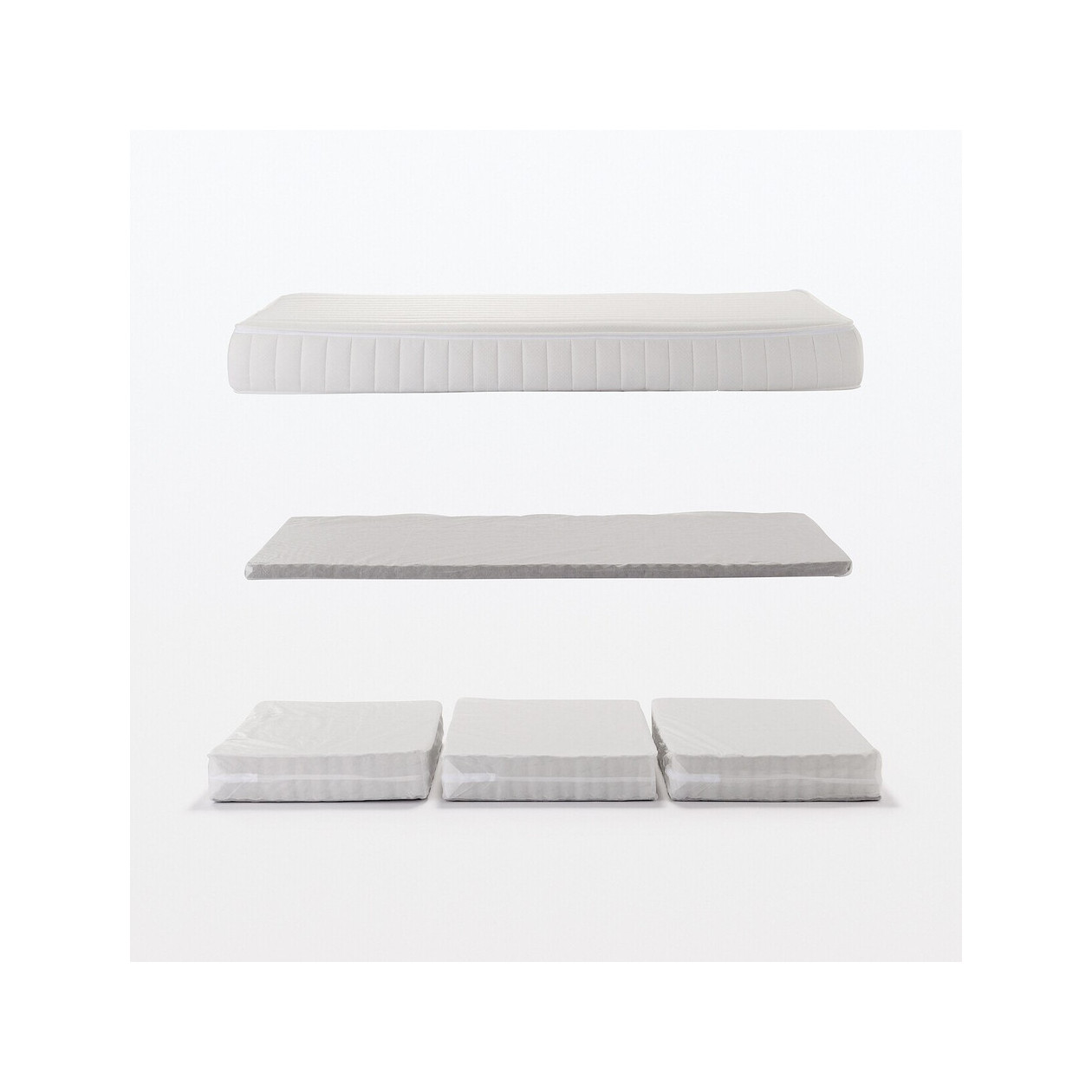 Materac sprężynowy strefowy podwójny king 182 x 196 cm