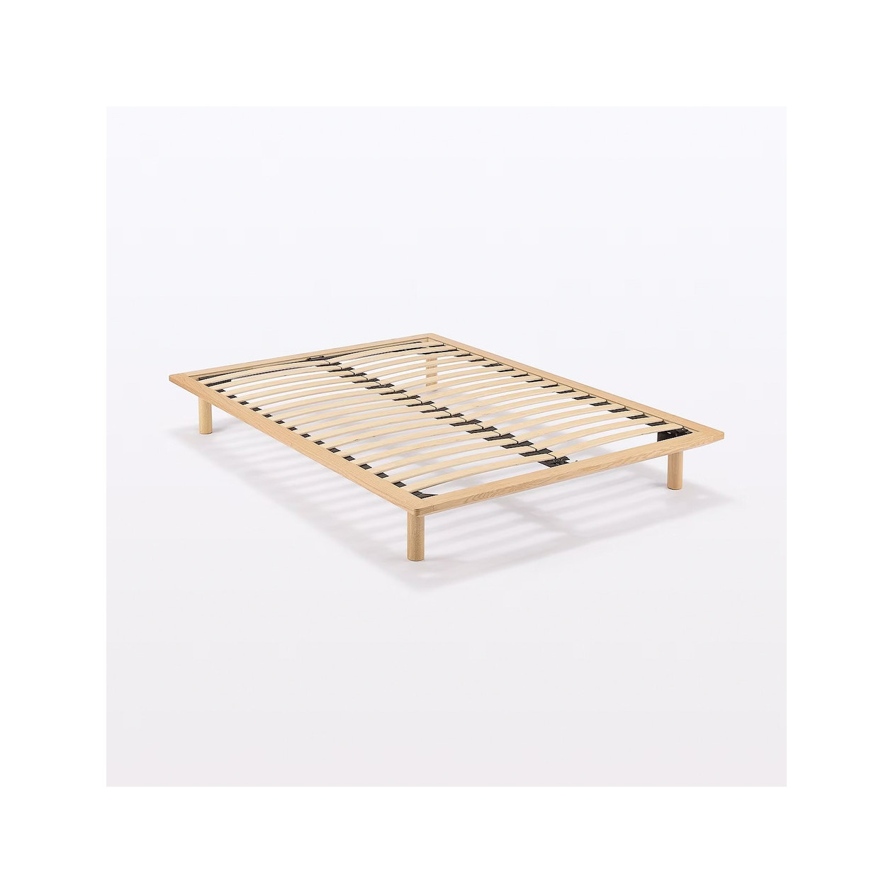 Łóżko systemowe podwójne 147 x 202 cm dąb