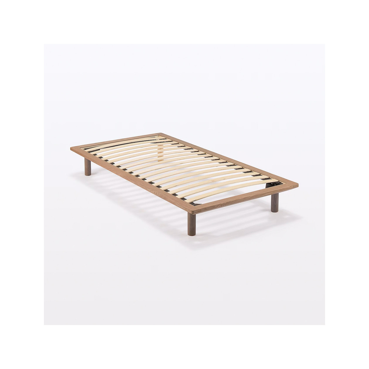 Łóżko systemowe pojedyncze 103 x 202 cm orzech